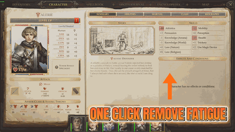 Pathfinder: Kingmaker — Camp Anywhere (Rest, Rations & Fatigue) (screenshot 2)